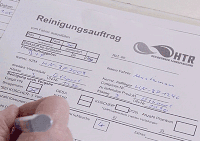 HTR Tankreinigungen Reinigungsauftrag